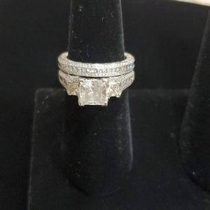 Hot 2 Pcs Desinger Wedding Engagement R…